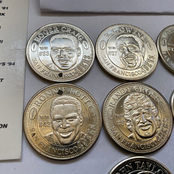 San Francisco 49ers then and now 1994-95 collectable coins 10 of 20 Lot #17 - Picture 4 of 12